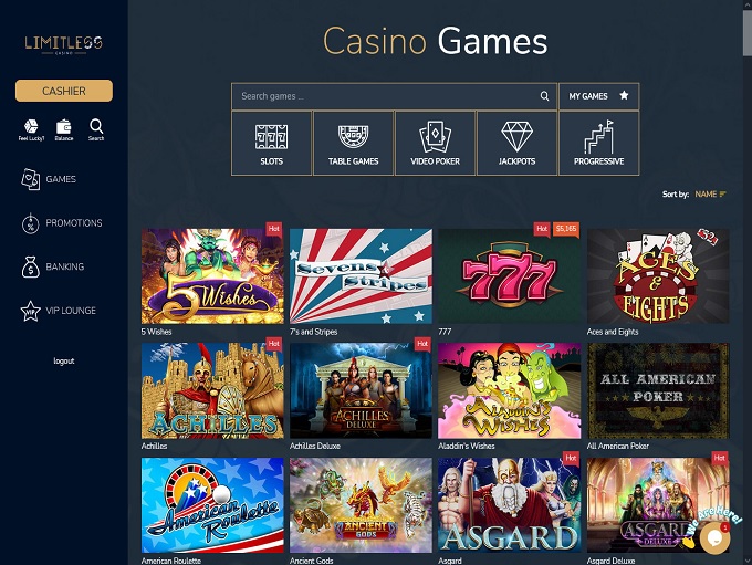 limitless casino welcome bonus