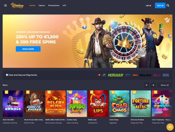 Winning Casino 08.07.2025. Hp