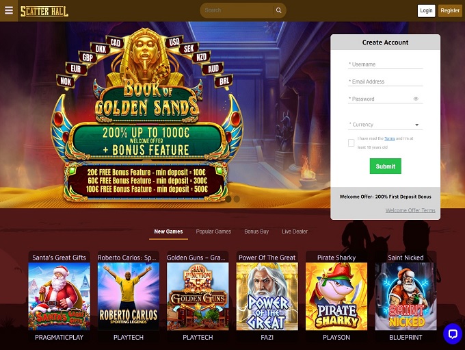Scatter Hall Casino hp