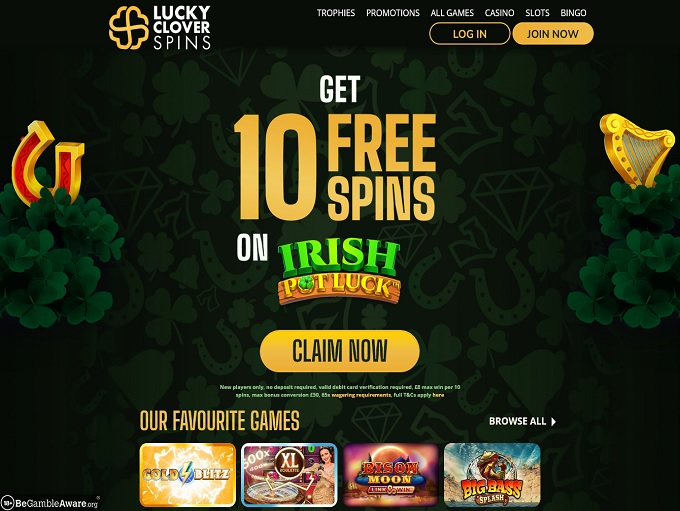 Lucky Clover Spins Casino hp 