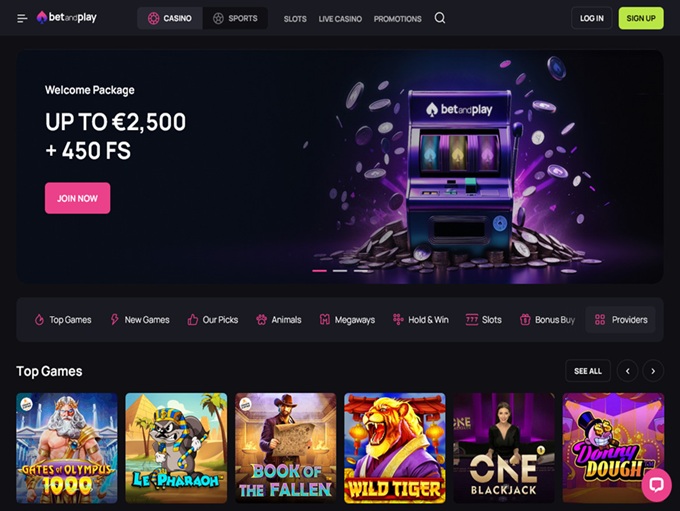 BetandPlay Casino 21.05.2025. Hp