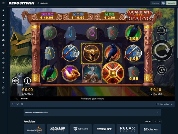 DepositWin Casino 07.10.2025. Game1