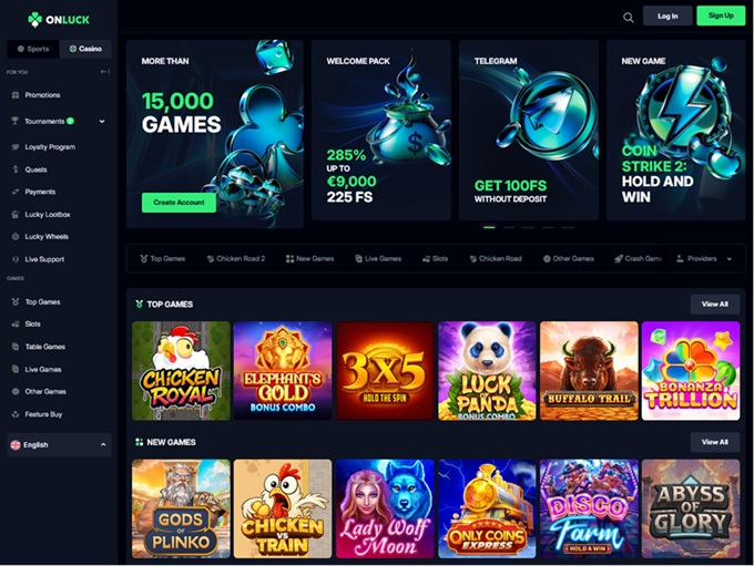 Onluck Casino 19.11.2025. hp