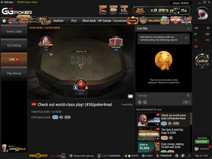 Spin & Gold ELO - GGPoker