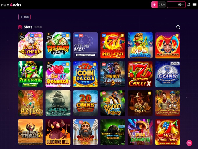 Run4Win Casino 30.01.2026. lobby