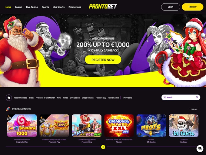 Prontobet Casino 15.12.2025. hp 