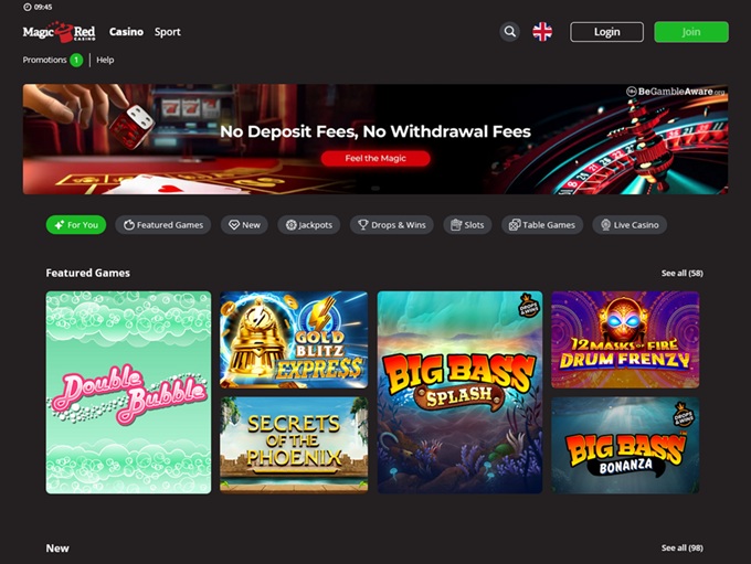 Magic Red Casino 26.01.2026. hp 