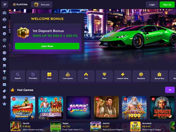 Playfina Casino 03.12.2025. hp