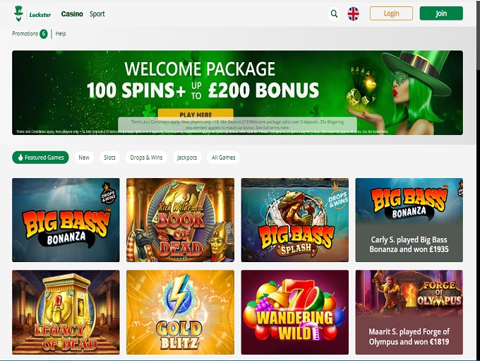 Luckster Casino 21082023 HP 