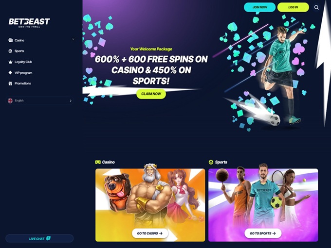 BetBeast Casino 28.11.2025. Hp 