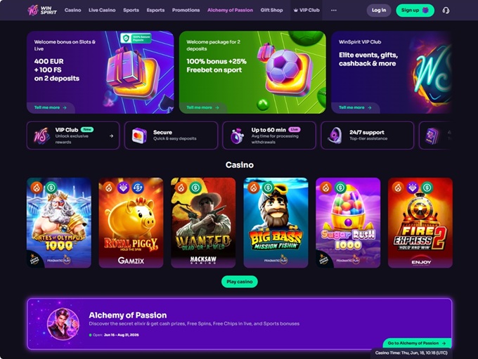 WinSpirit Casino 18.06.2026. hp