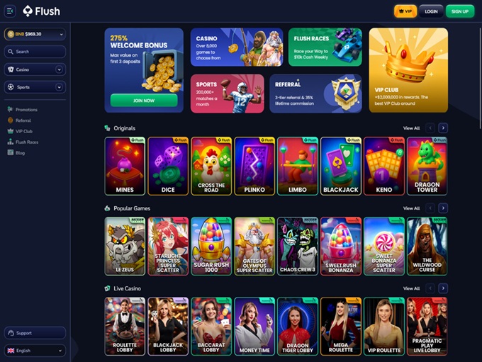 Flush Casino 07.11.2025. Hp