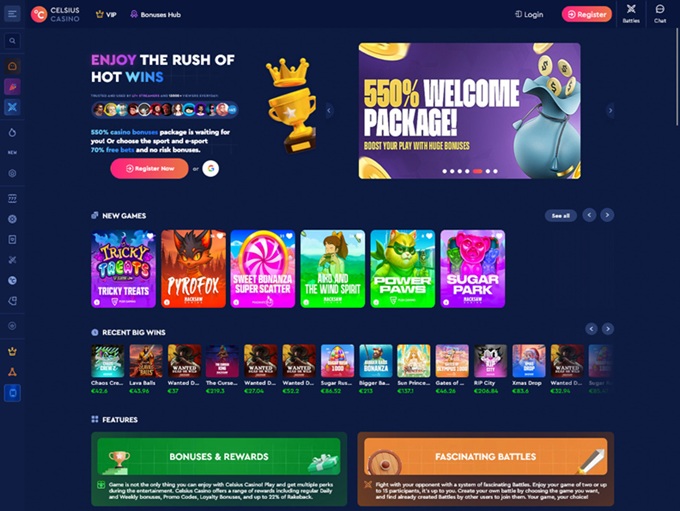 Celsius Casino 03.11.2025. Hp