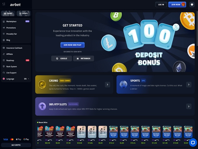 airbet Casino 15.09.2025. Hp 