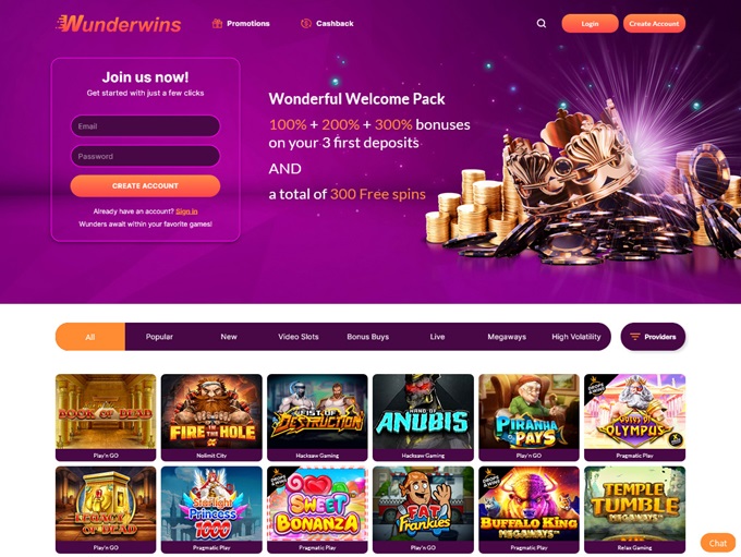 Wunderwins Casino 19.06.2024. Hp 