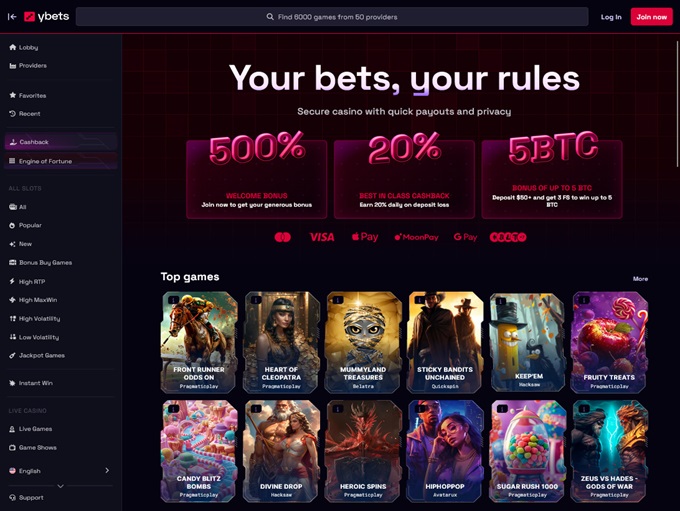 Ybets Casino 24.06.2024. Hp 