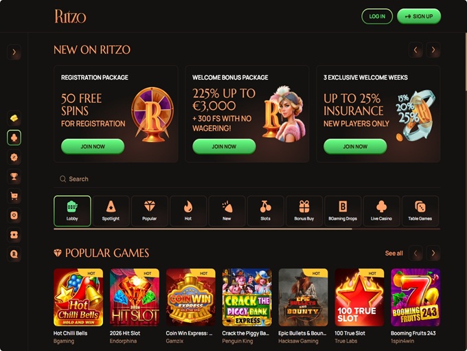 Ritzo Casino 09.09.2026. hp 