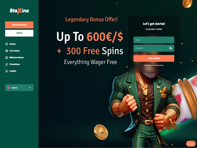 Staxino Casino hp 