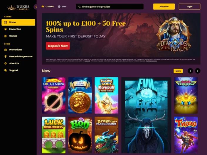 Duke Casino Live Dealer Games