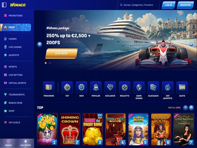 Wonaco Casino 08.05.2025. Hp
