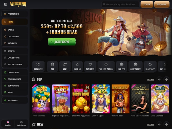 Wildsino Casino 09.05.2025. Hp