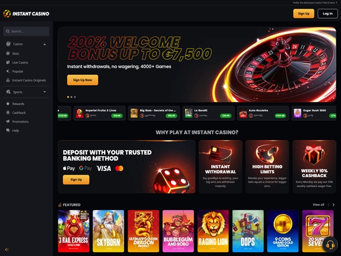 Instant Casino 17.10.2025. Hp