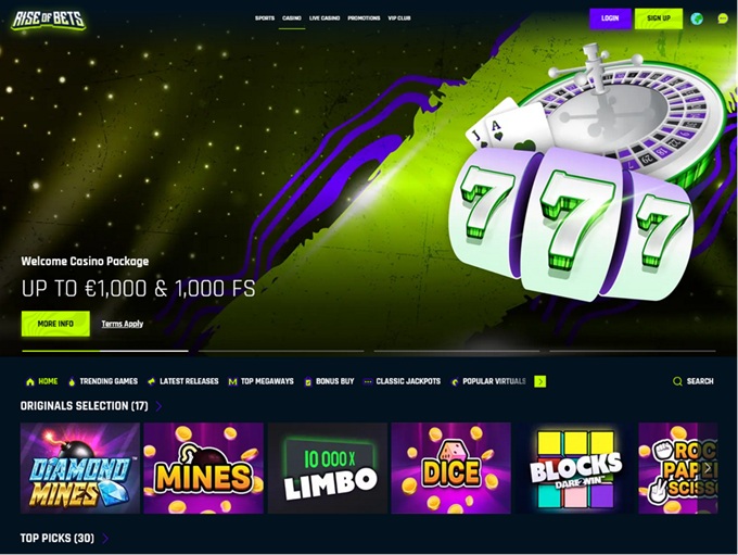 Rise of Bets Casino 26.12.2025. hp 