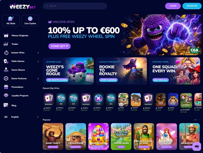 WeezyBet.com 20.07.2026. hp 