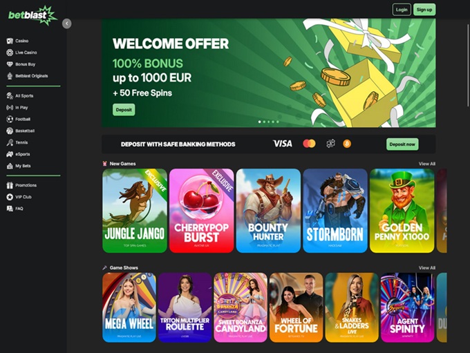 Betblast Casino 19.09.2025. Hp 