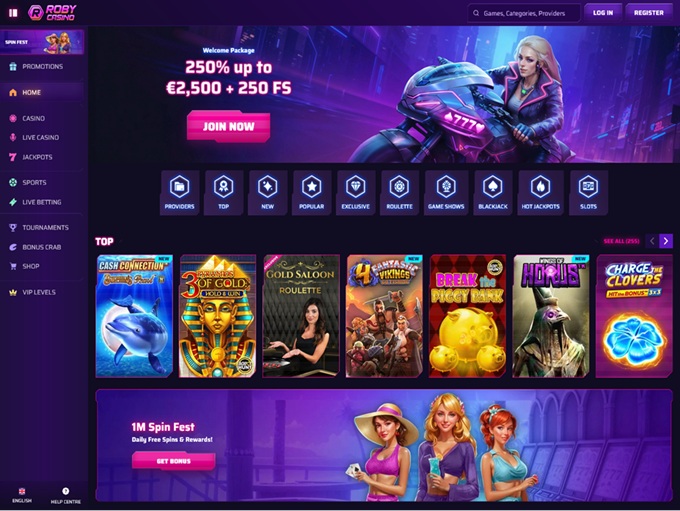 Roby Casino hp 