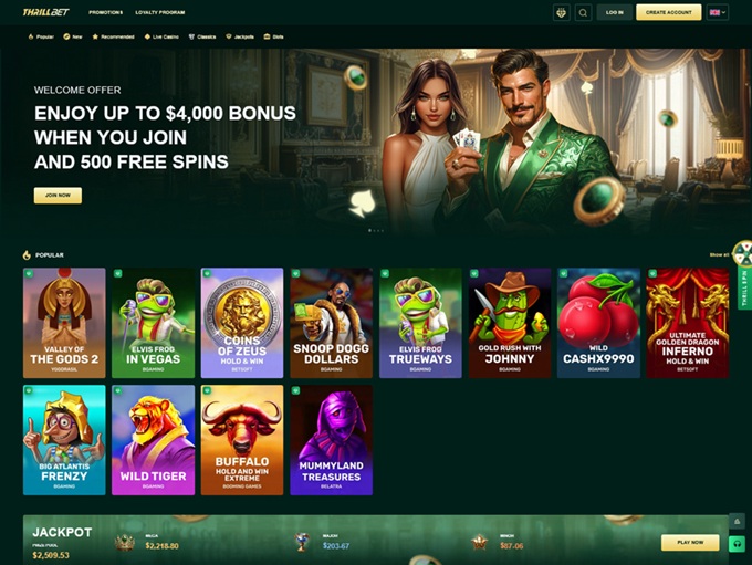 Thrillbet Casino 11.12.2025. Hp 