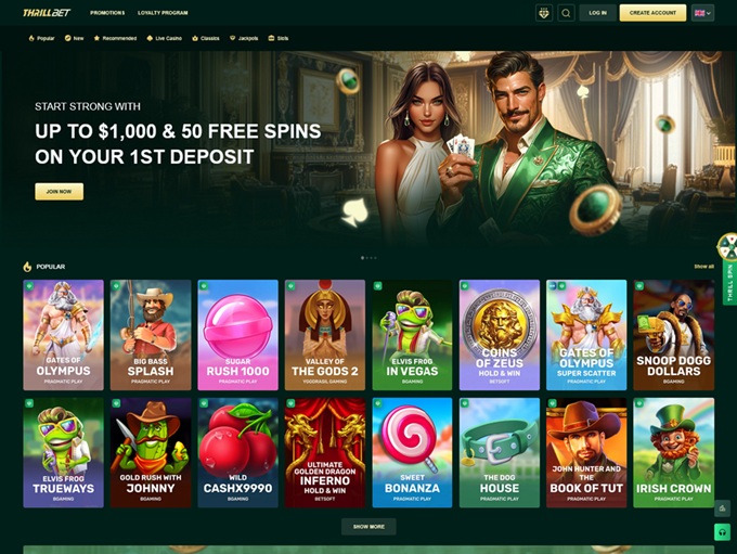 Thrillbet Casino hp