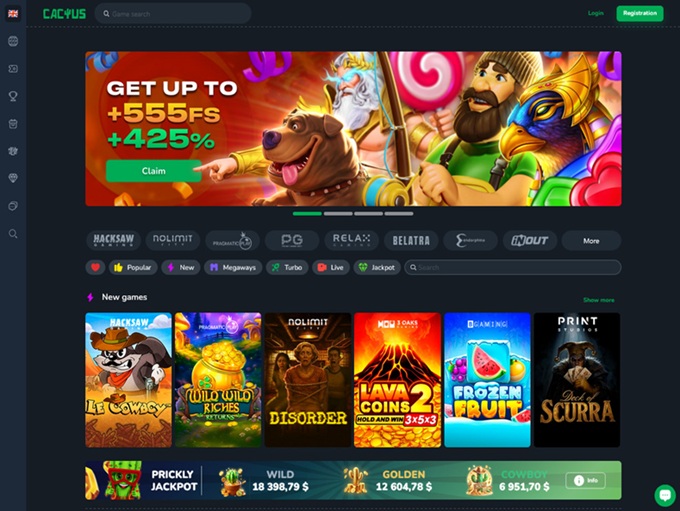 Cactus Casino 10.11.2025. Hp 