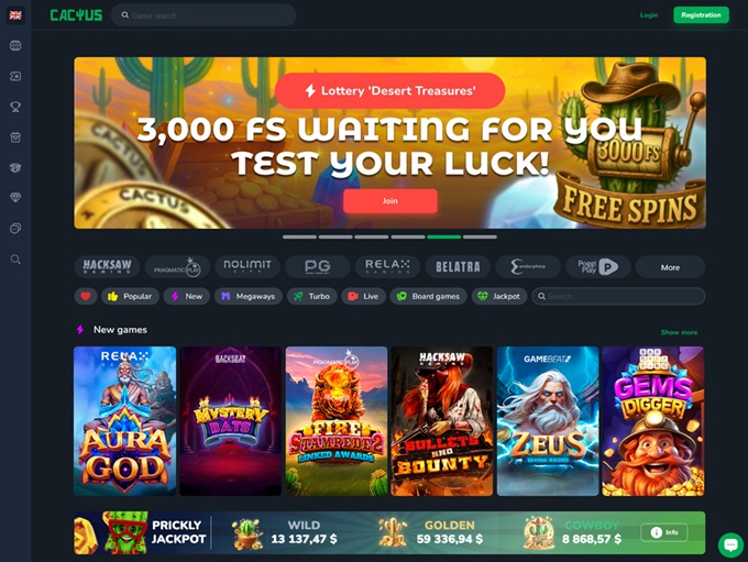Cactus Casino hp 