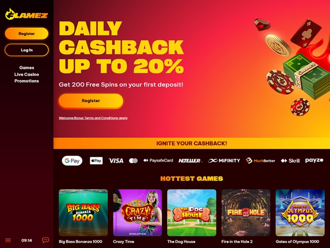 Flamez Casino hp 