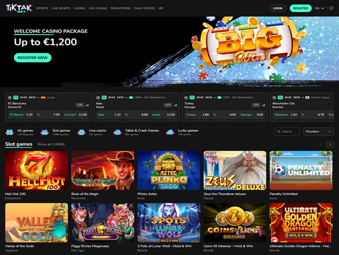 TikTak Bet 13.10.2025. hp 