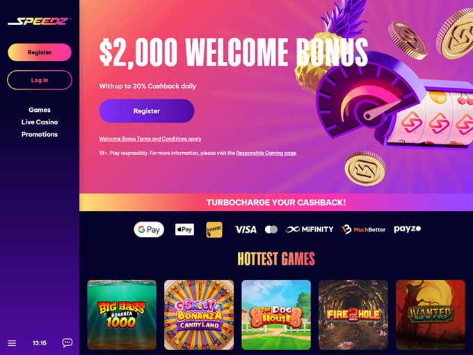 Speedz Casino hp