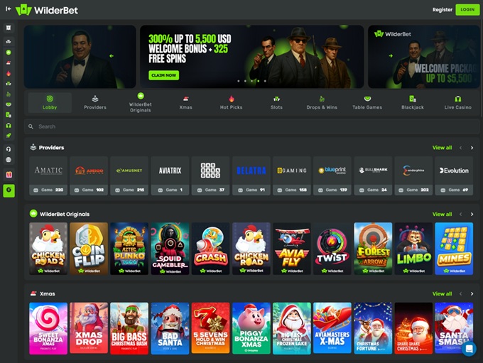 WilderBet Casino hp 