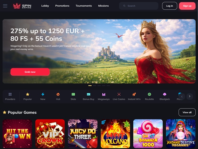 SpinEmpire Casino 04.03.2026. hp 