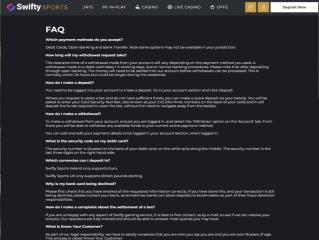 Swifty Sports Sportbook Cashier