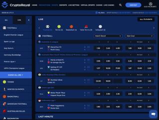 CryptoRoyal Sports Lobby