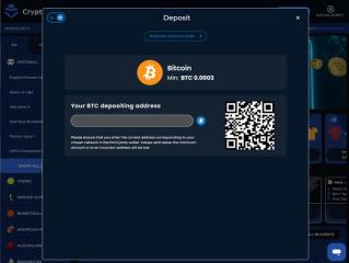 CryptoRoyal Sports Cashier