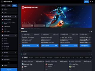 Metawin Sports Home Page