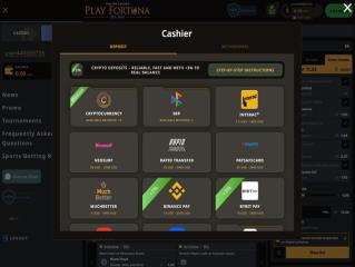 Play Fortuna Casino Sports Cashier