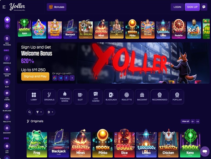 Yoller Casino hp