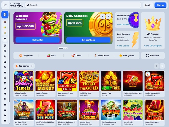 Tycoon Casino hp 