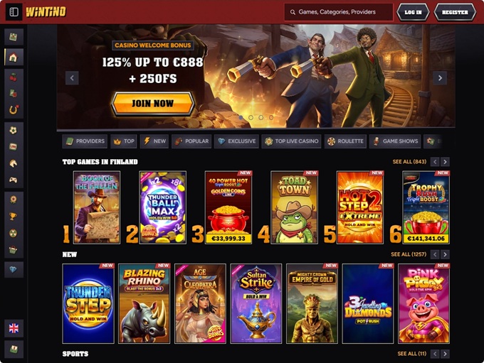 Wintino Casino hp 