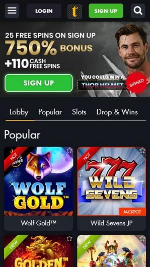 tangiers casino sign up bonus