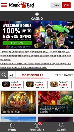 Magic Red Casino Review ᐈ up to €/$200 + 20 Spins Sign Up Bonus