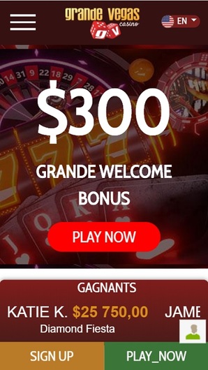 $250 no deposit bonus for new players by Grande Vegas Casino